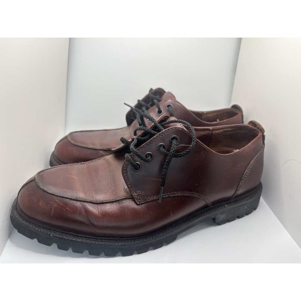 Vintage Brooks Brothers Dress Shoes Men's Size 8 Brown Leather Lace Up 277539